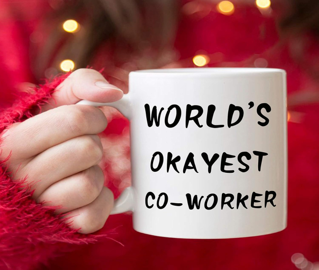World's Okayest Co-Worker Mug