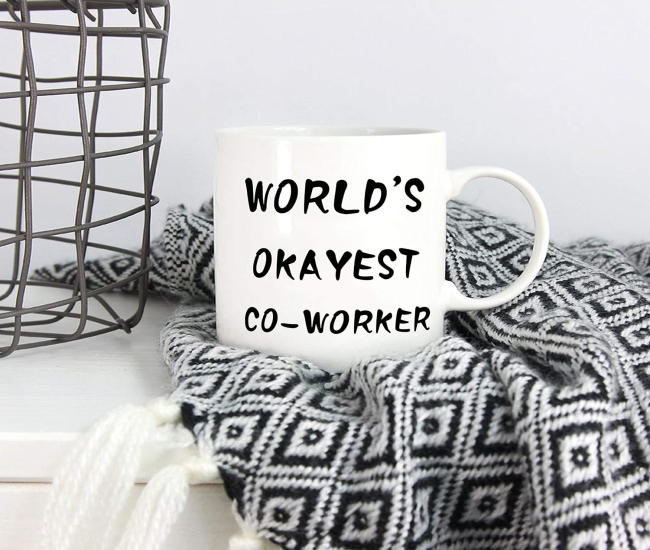 World's Okayest Co-Worker Mug