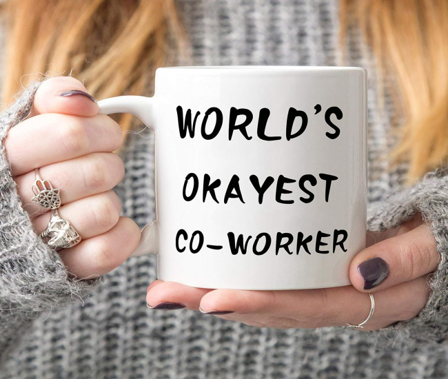 World's Okayest Co-Worker Mug