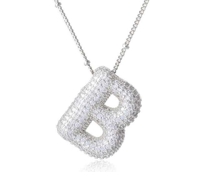 Crystal Initial Necklace