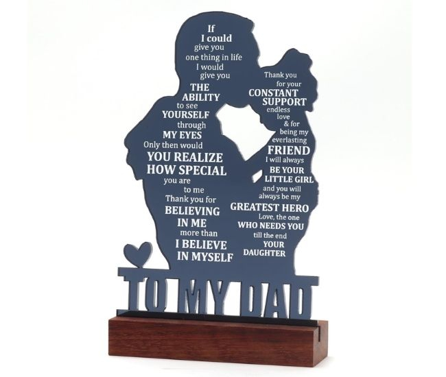 Dad Daughter Keepsake Sign