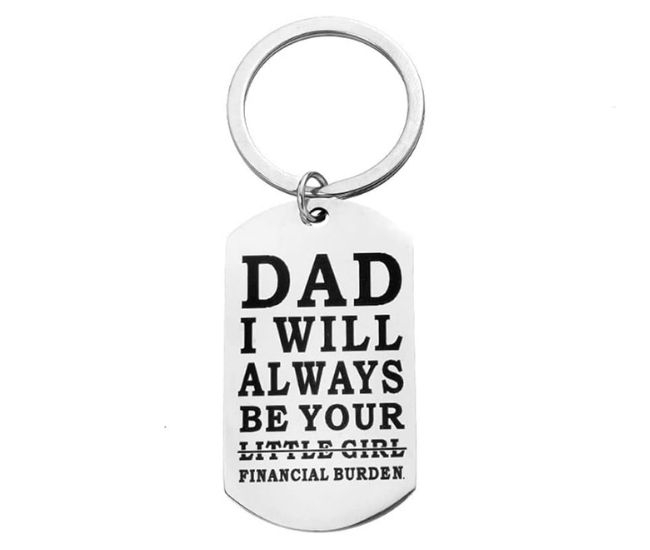 Dad Financial Burden Keychain