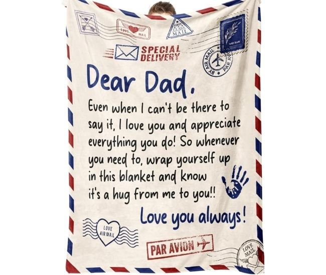 Dad Letter Blanket