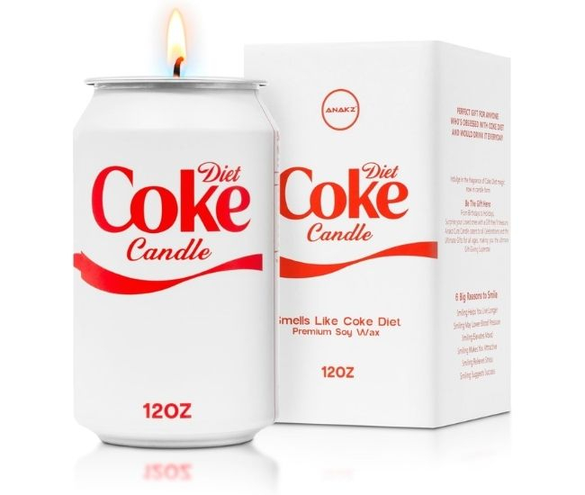 Diet Coke Soda Can Candle