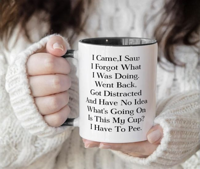 Distracted Senior Mug