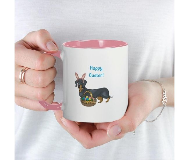 Easter Dachshund Coffee Mug
