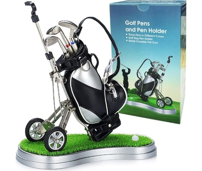 Golf Bag Pen Holder Set