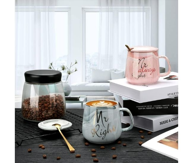 Mr Mrs Right Mug Gift Set