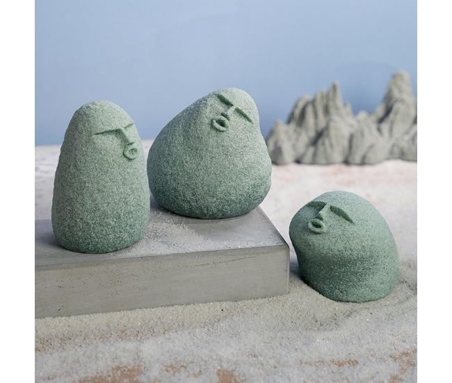 Stone Face Garden Trio