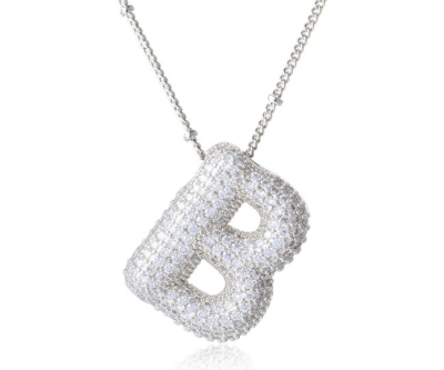 Crystal Initial Necklace