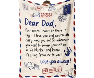 Dad Letter Blanket
