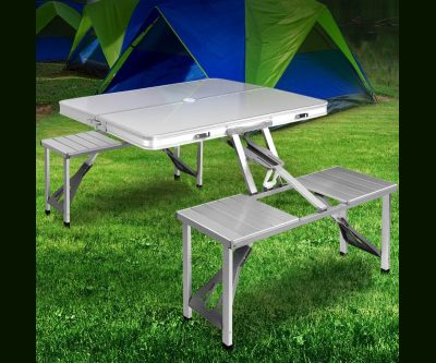Fold-Away Camp Table and Chairs