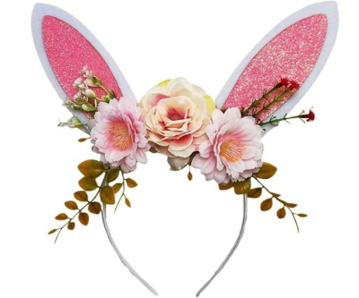 Glitter Bunny Ears Headband