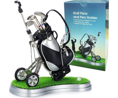 Golf Bag Pen Holder Set