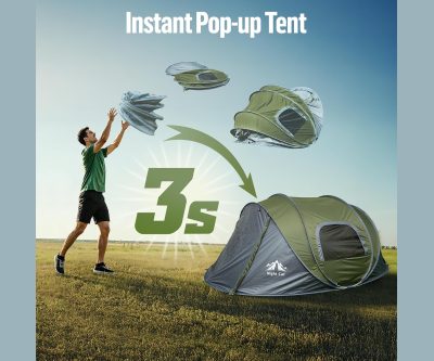 Three-Second Pop-Up Tent