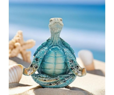 Meditating Turtle Statue