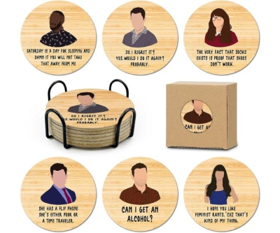 New Girl TV Quote Coaster Set