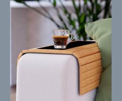 Drape-Over Sofa Arm Tray