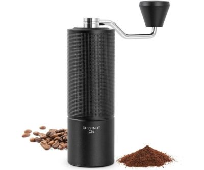 Hand-Crank Steel Burr Grinder