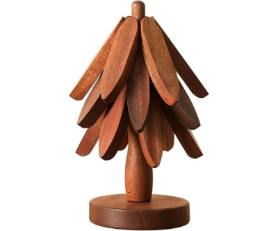 Wooden Tree Trivet Set